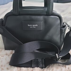 Kate Spade Puffed Satchel Crossbody🖤🩶
